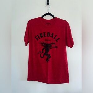 Fireball Whisky Red & Black T-Shirt Size Medium